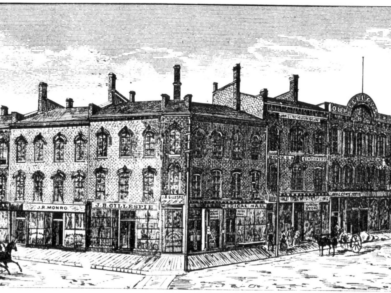 CornerOntarioStPaulWest Lithograph